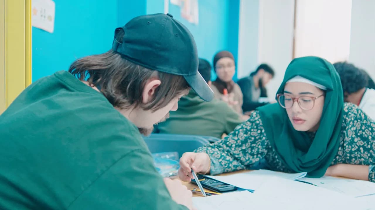 Students learning at an Excel Tutors centre